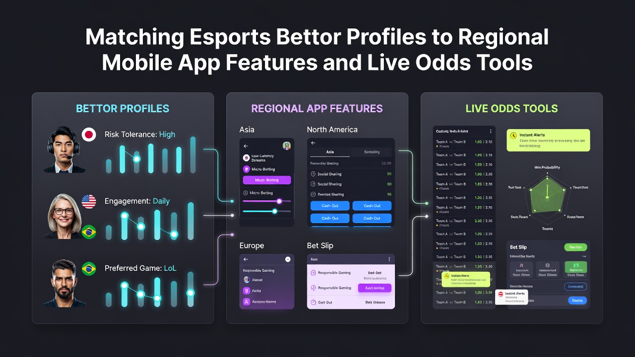 Live odds dashboard on a mobile screen showing real-time esports match statistics and betting options